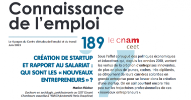 Création de startup et rapport au salariat : qui sont les « nouveaux entrepreneurs » ?