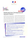 Quelle place pour l’entrepreneuriat social en France ?