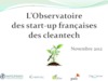 L’Observatoire des start-up françaises des cleantech