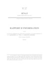Rapport d'information sur les partenariats entre l'Etat et les collectivités territoriales
