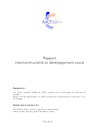 Rapport - Intercommunalité et développement social